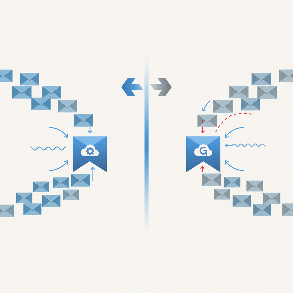 Office 365 vs Google Workspace Deliverability Differences — illustration