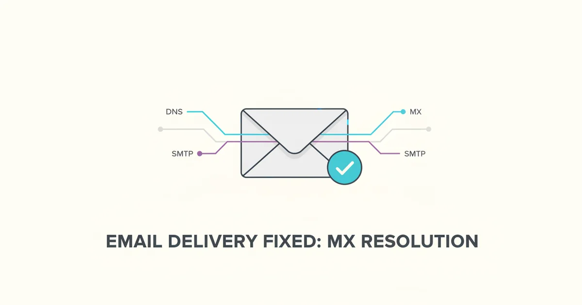 Resolving `451 4.7.0 MX lookup failed temporarily` — illustration