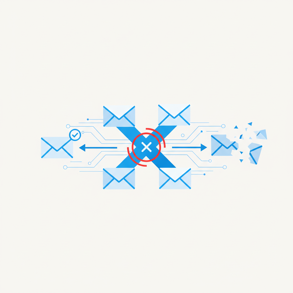 Resolving `550 5.1.1 Unknown user` for Custom Email Solutions — illustration