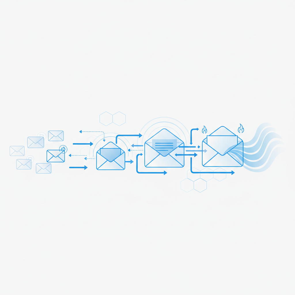 Warming Up a Cold Email Domain Step-by-Step — illustration
