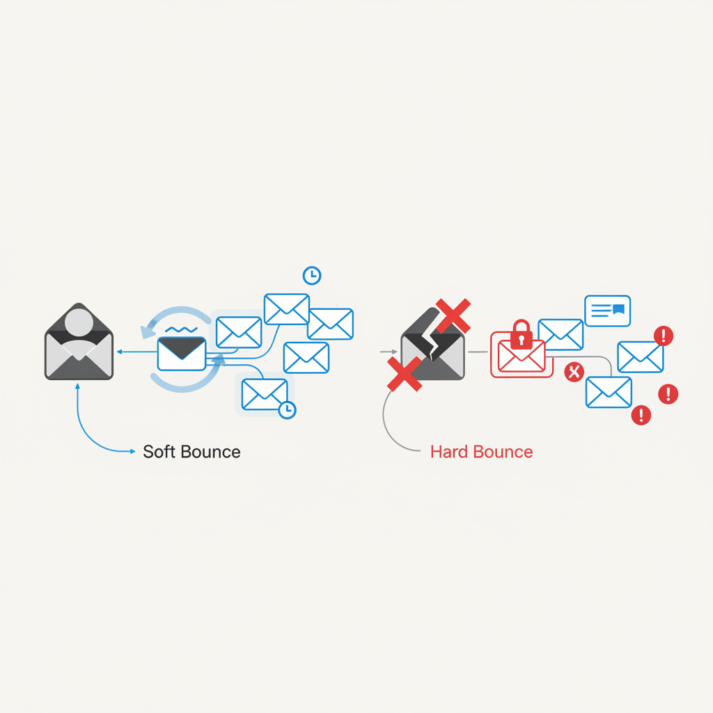 What's the Difference Between a Soft Bounce and a Hard Bounce? — illustration